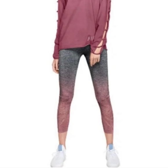 PINK Victoria's Secret Pants - PINK Victoria's Secret Cool and Comfy Ombre Capri Leggings Grey/Mauve Medium